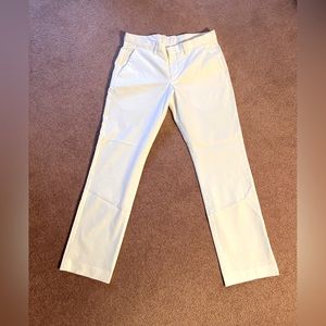 Express Men’s white flat front chinos 31” waist x 32” like new!